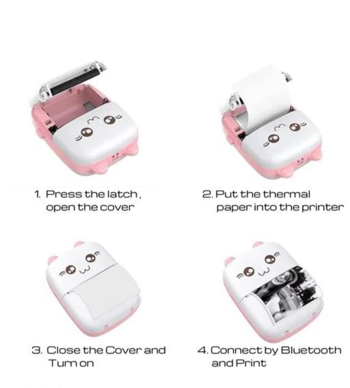 Mini Thermal Printer Inkless
Rechargeable Printer For Notes